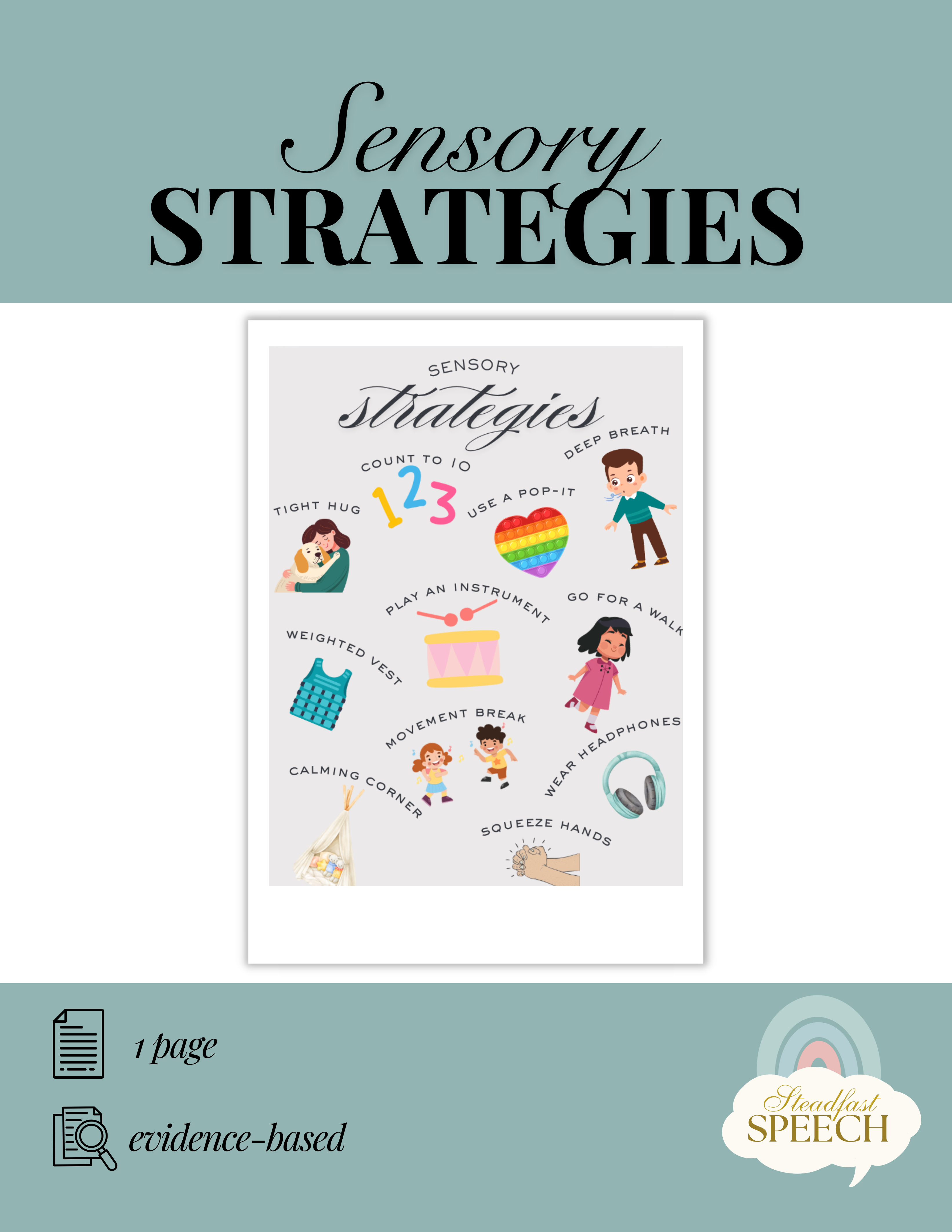 Sensory Strategies Sign
